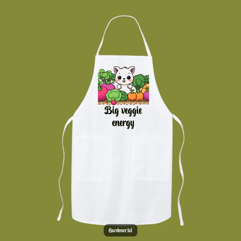 Funny Chef Apron - Happy Animal Gardener, Practical Funny Gift for Cooks