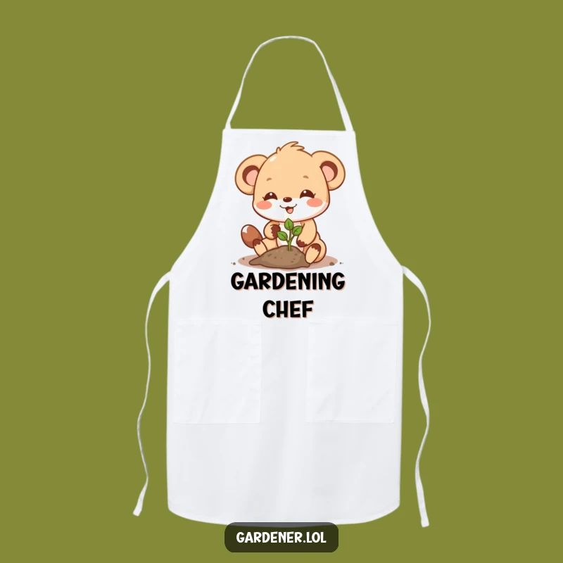 Funny Planting Animal Apron: Garden with Cute Style - Kitchen Funny Gift