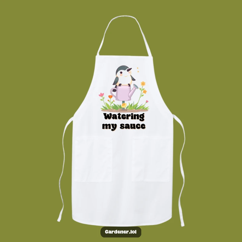 Funny Chickadee Gardener Apron: Cute Chirping Gear, Hilarious Garden Funny Gift