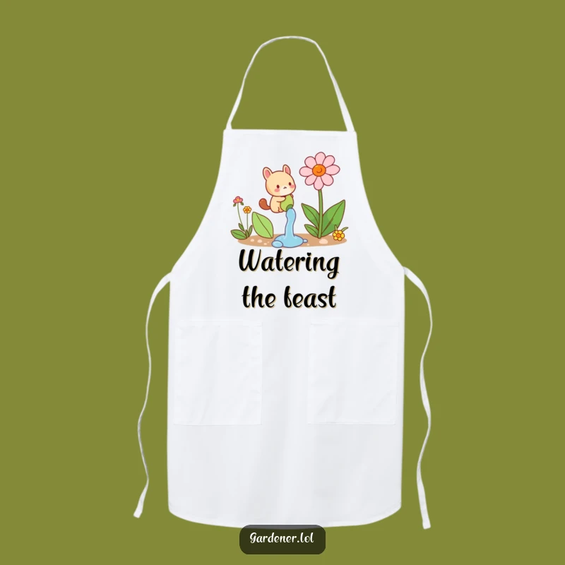 Funny Animal Watering Apron: Tend Your Garden with Hilarious Style, Great Gift