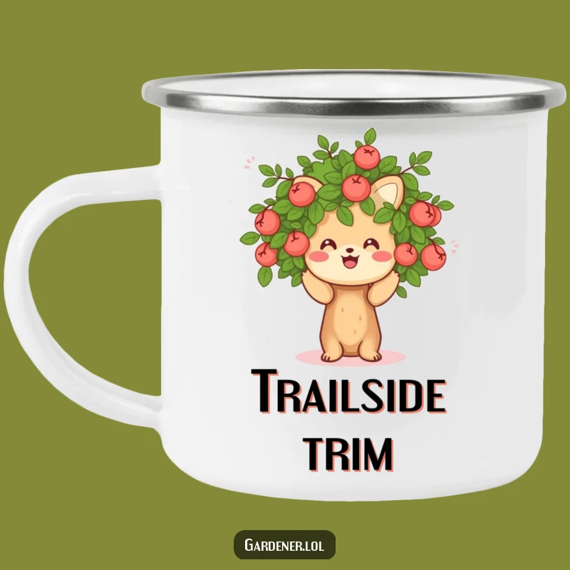 Funny Pruning Animal Camping Mug: Cheerful Gardener Outdoor Gift