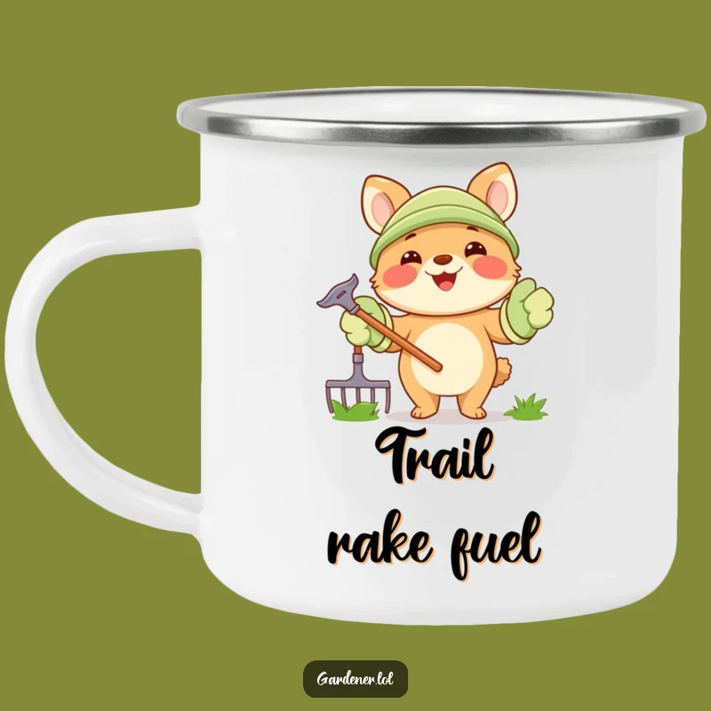 Funny Gardening Animal Camping Mug: Sip Garden Cheer - Outdoor Funny Gift