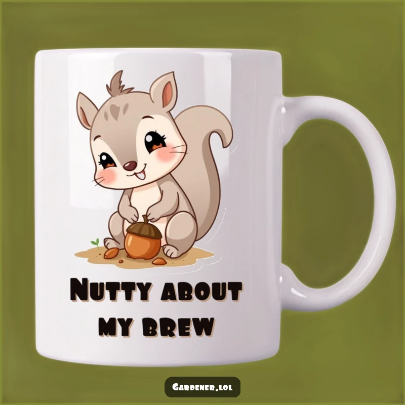 Funny Squirrel Planting Acorn Mug: A Curious Gardener's Perfect Hilarious Gift!