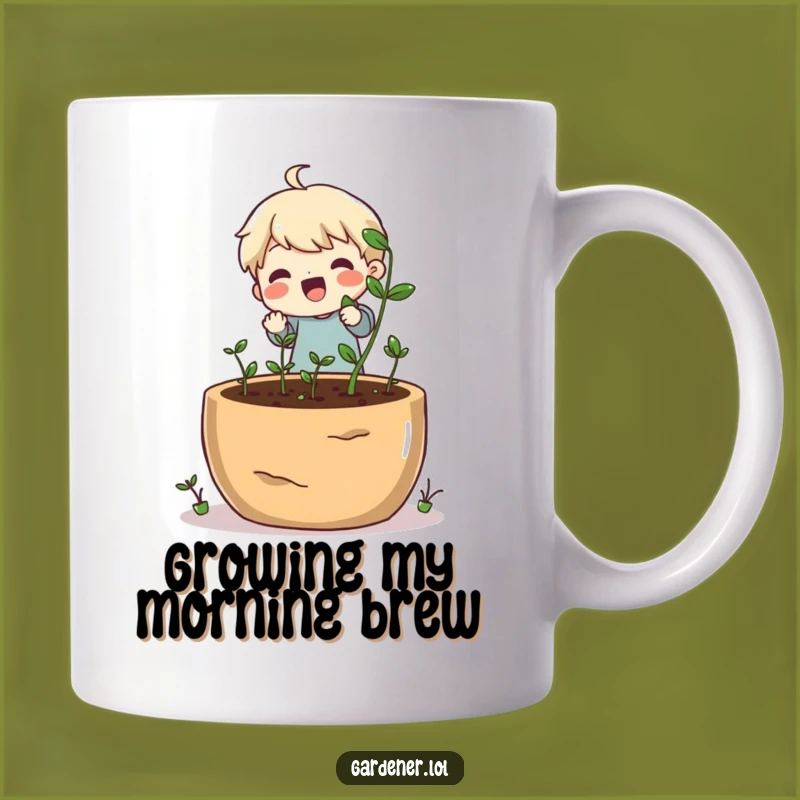 Funny Gardener Mug - Cheerful Planting & Growing, Hilarious Plant Lover Gift