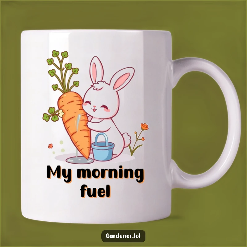 Funny Cute Bunny Mug, Hilarious Gardener Gift for Carrot Lovers