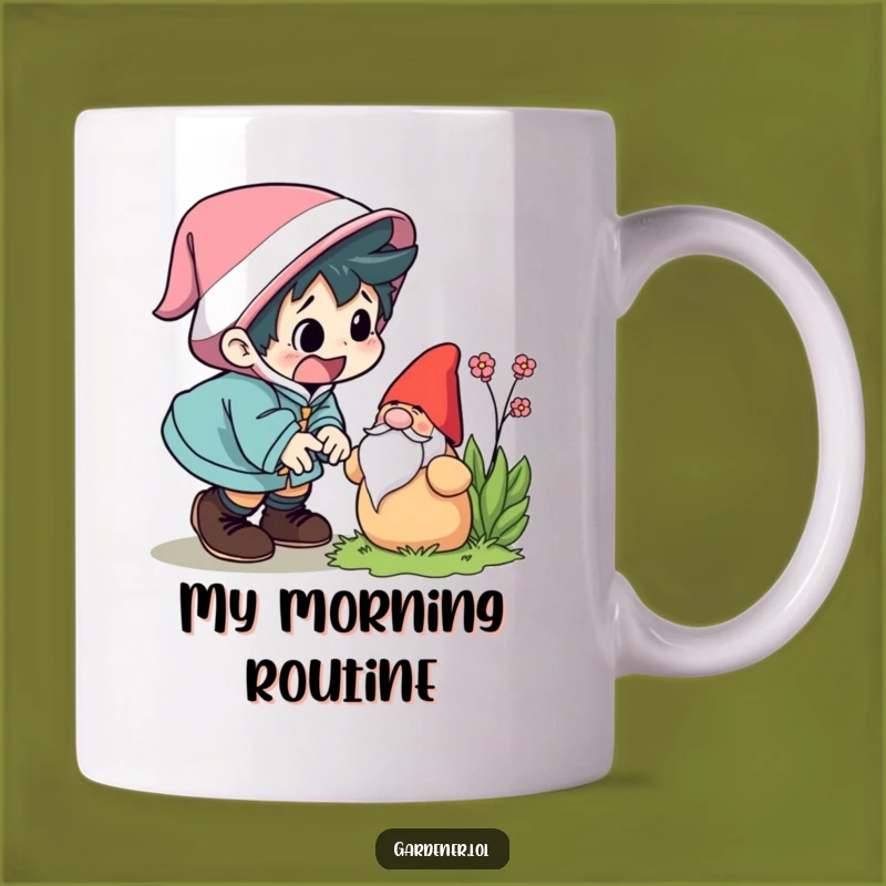 Funny Garden Gnome Trip Mug - Hilarious Character Slip Gift Idea