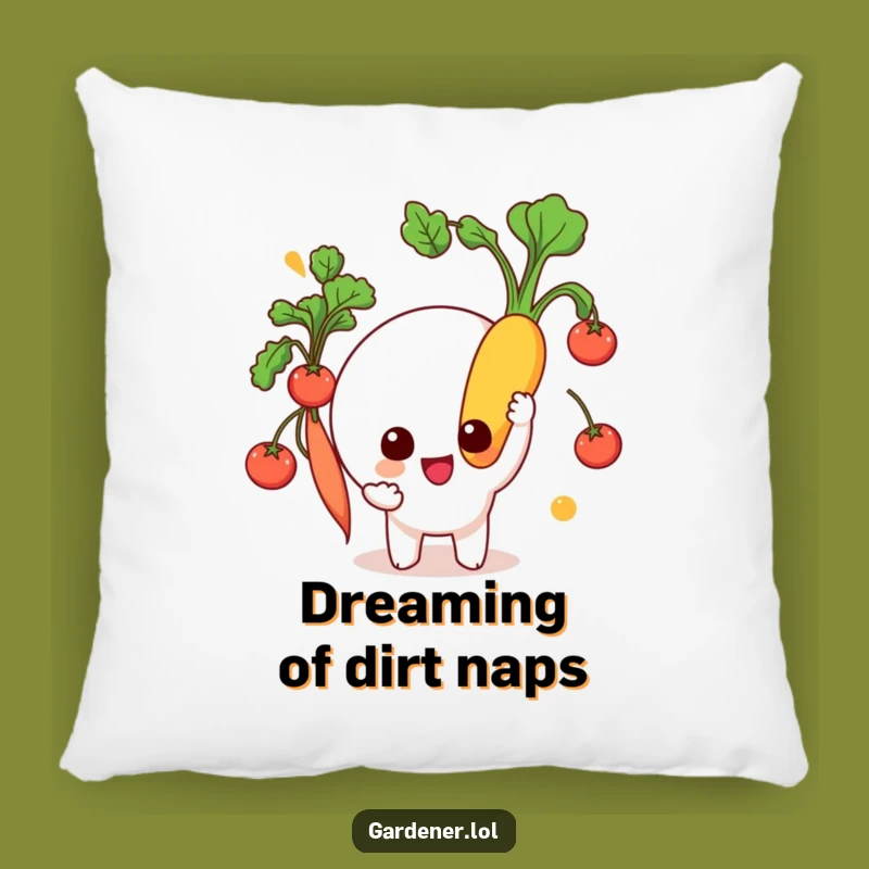 Funny Garden Pillow: Snuggle Up with This Hilarious Vegetable Lover's Cozy Gift