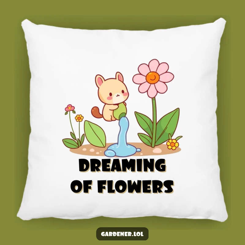Funny Animal Watering Pillow: Cozy Blooms, a Hilarious Gift for Comfort