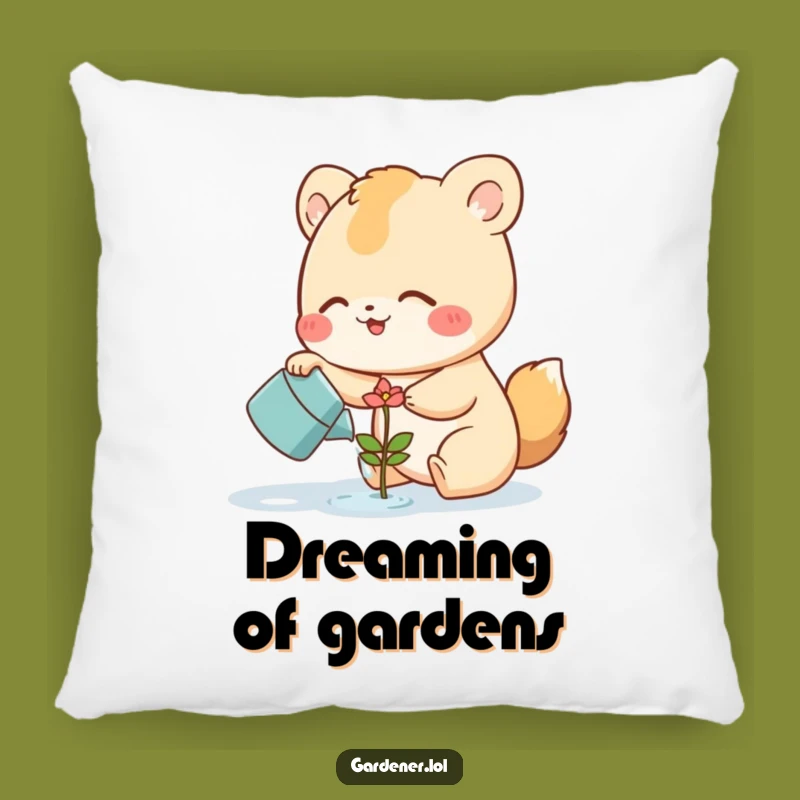 Funny Gardener Animal Pillow: Snuggle Up with Nature's Comfort and Charm!