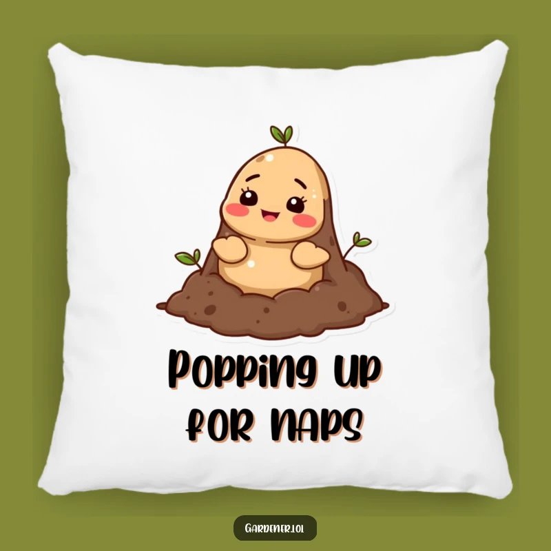 Funny Mole Soil Pillow: Cozy Comfort from the Earth