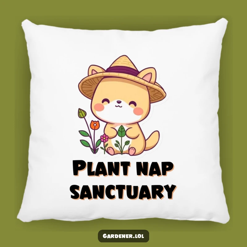 Funny Garden Hat Animal Pillow: Cuddle Up with Comedic Garden Companions