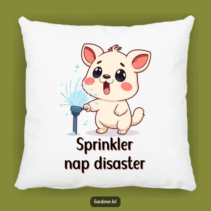 Funny Sprinkler Surprise Pillow: Cozy Up with Wet Animal Fun, A Delightful Funny Gift!