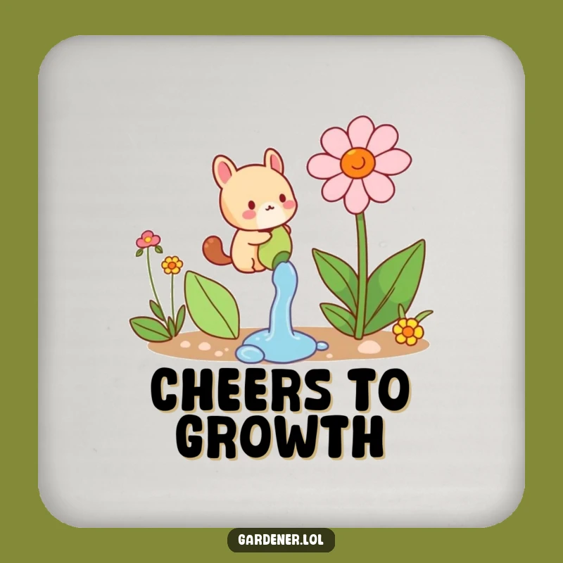 Funny Animal Watering Coaster: Protect Surfaces with Blooming Humor, Great Gift