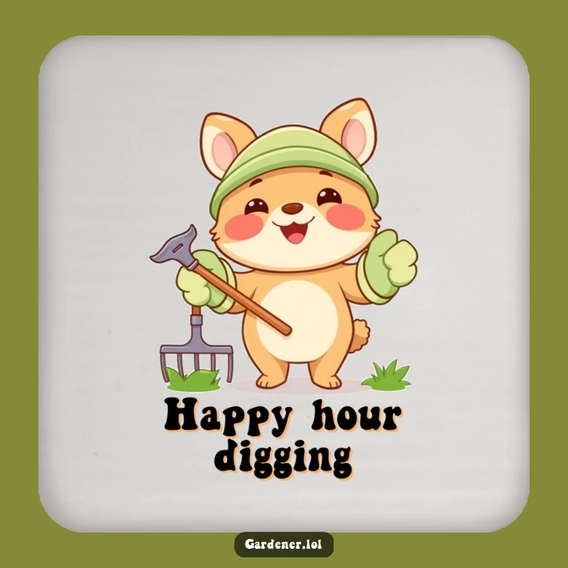 Funny Gardening Animal Coaster: Protect Surfaces with Garden Smiles - Practical Funny Gift