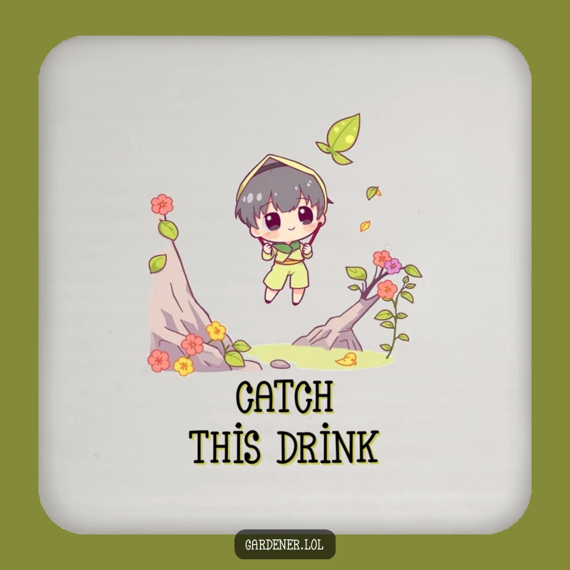 Funny Leaf Catching Coaster - Protect Surfaces with Autumn Charm