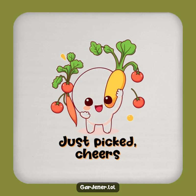 Funny Vegetable Coasters: Protect Surfaces with This Hilarious Gardener's Gift Set