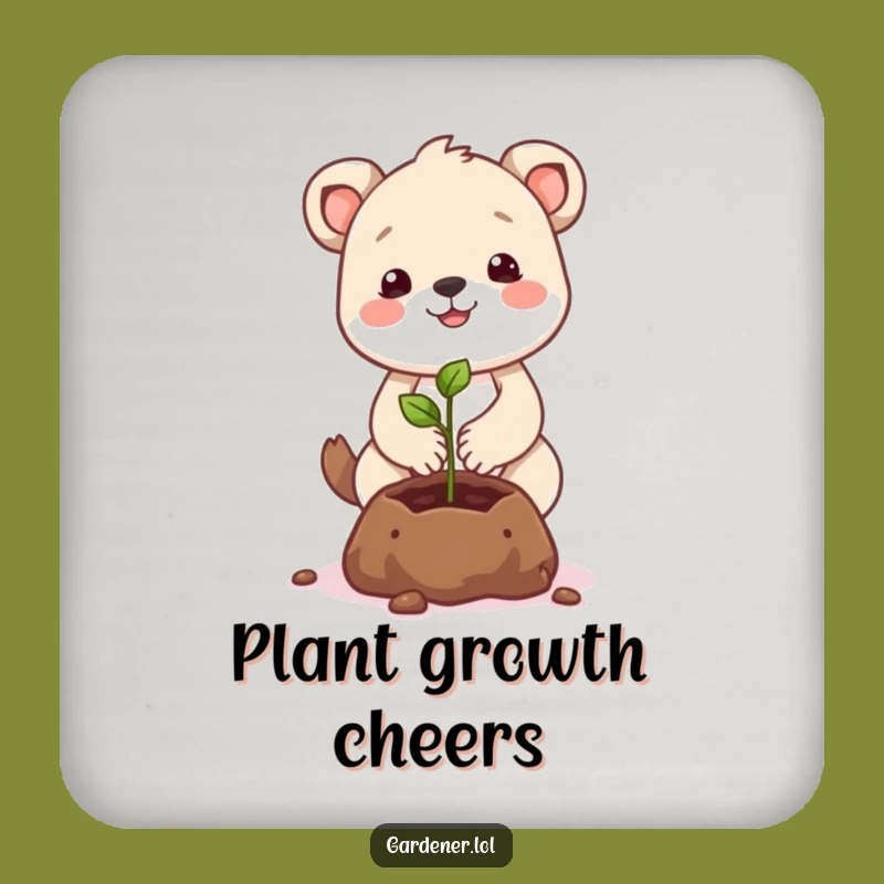 Funny Planting Animal Coasters: Protect Surfaces with Gentle Garden Humor
