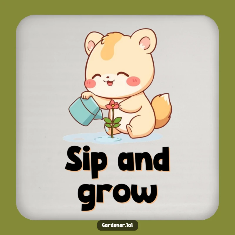 Funny Gardener Animal Drink Coasters: Protect Surfaces with Nature's Charm!