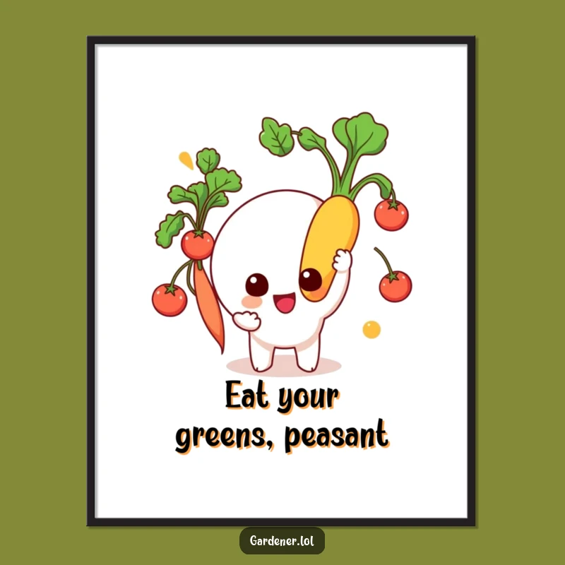 Funny Harvest Wall Art: Brighten Your Space with This Hilarious Gardener's Poster Gift