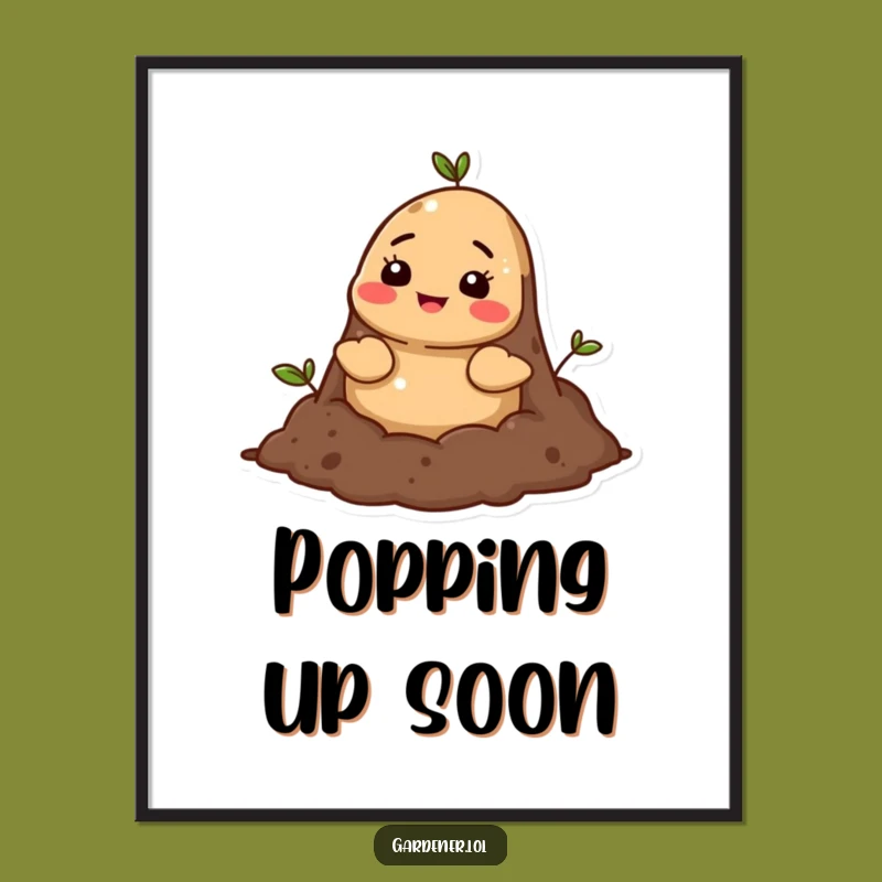 Funny Mole Soil Poster: Bring Earthy Art Home