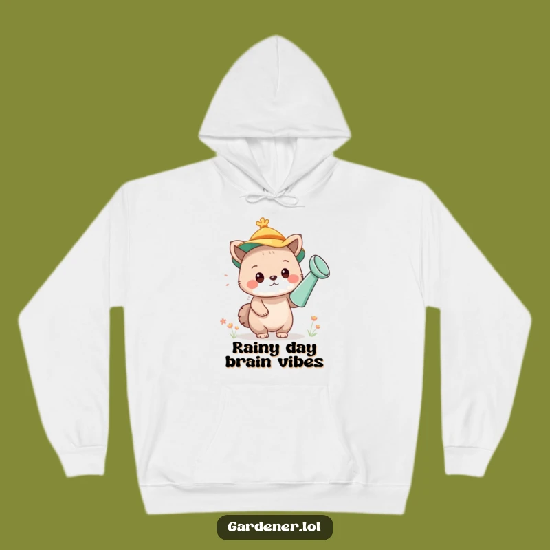 Funny Watering Can Hat Animal Hoodie: Cozy Cute Character Gift