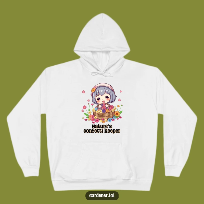 Funny Flower Collector Hoodie: Cozy Comfort, Nature's Humor