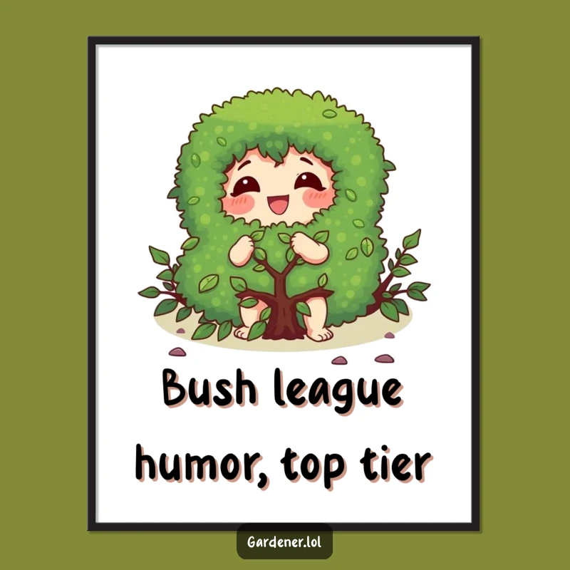 Funny Free Printable Wall Art: Pruning Character, DIY Downloadable Decor