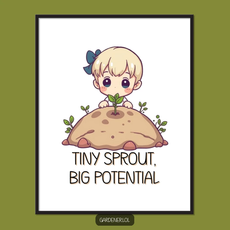 Funny Free Printable Wall Art: Sprout & Character, DIY Downloadable Decor