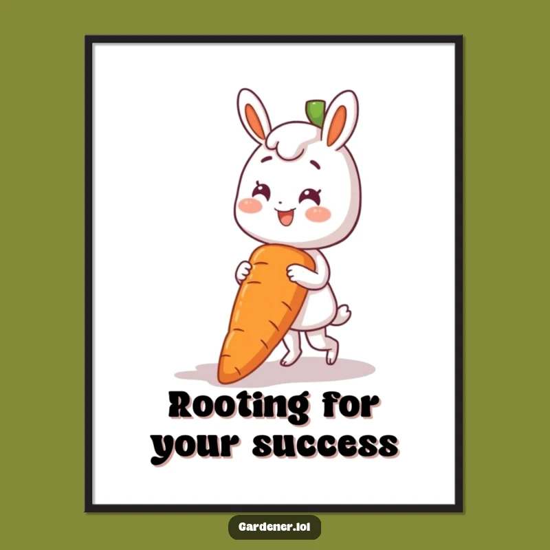 Free Printable Wall Art: Giant Carrot Harvest Humor, Humorous Downloadable Decor