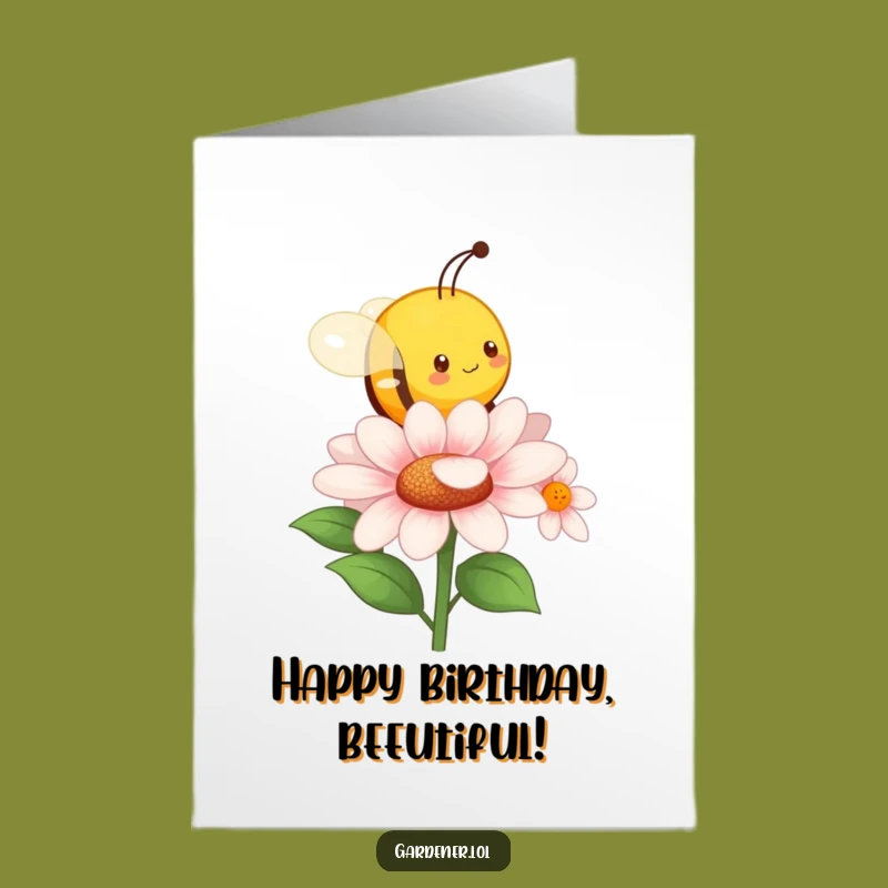 Free Printable Birthday Card: Busy Bee Character for a Buzz-Worthy DIY Gift