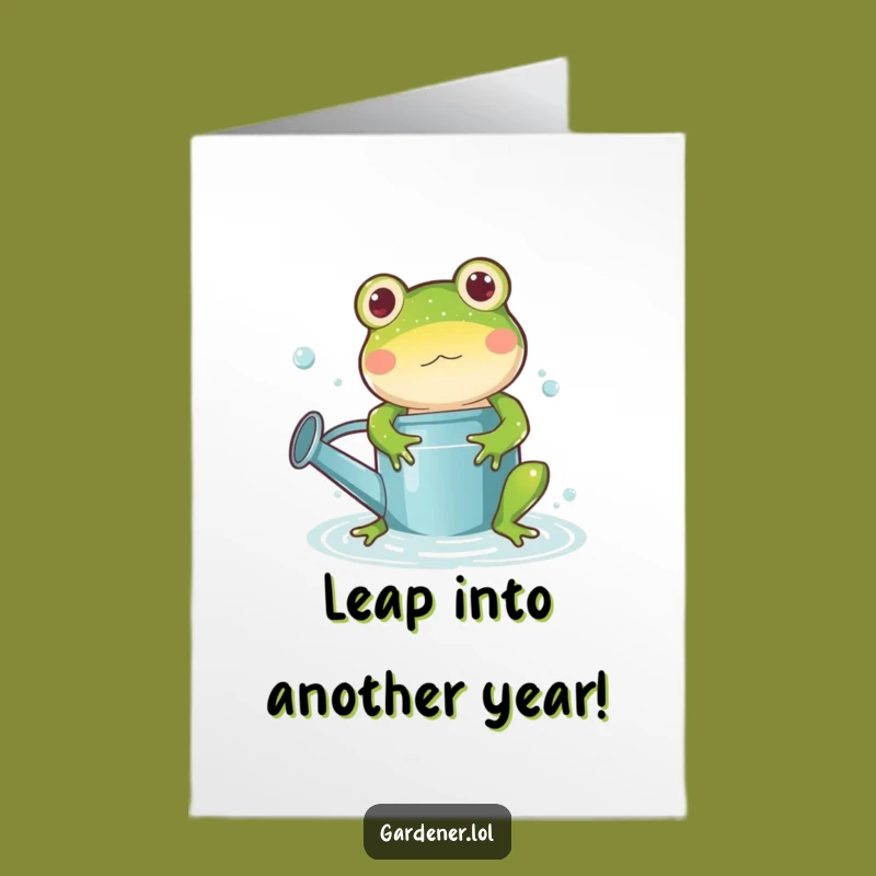 Free Printable Birthday Card: Froggy Fun Splashy Birthday Downloadable Gift!