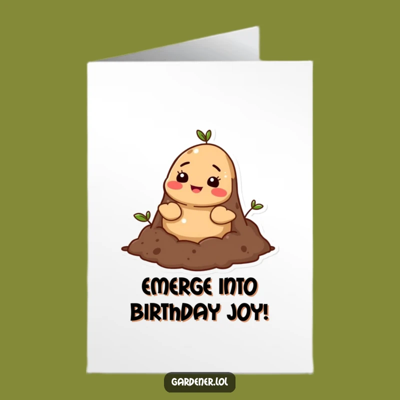 Free Printable Birthday Card: Mole Pop Up Happy Birthday Downloadable Gift!