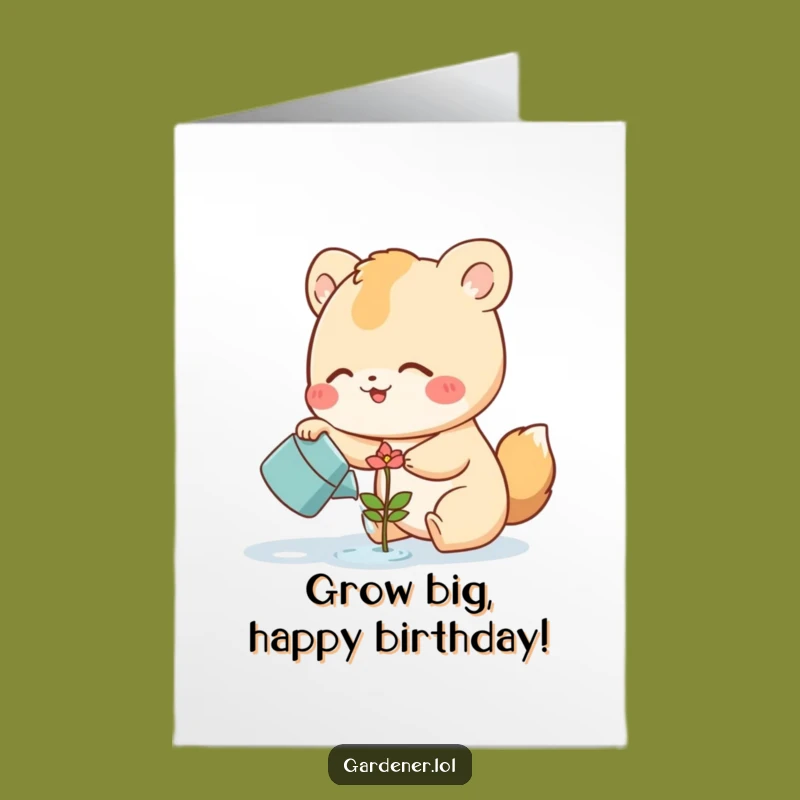 Free Printable Growing Wishes Birthday Card - Charming DIY Downloadable Gift for Gardeners
