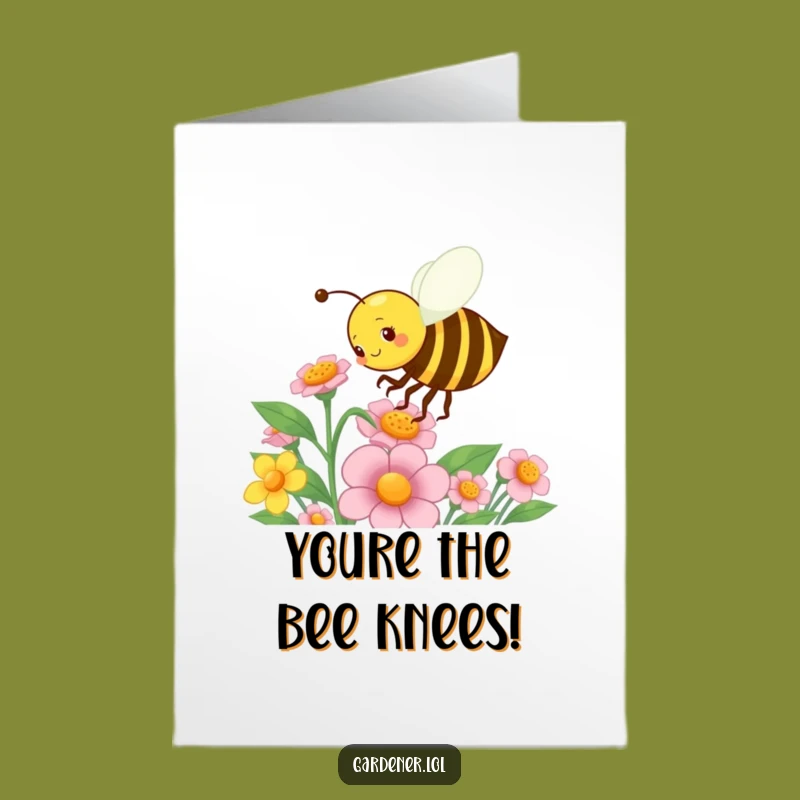 Free Printable Congrats Card: Busy Bee Pollinator - Flourishing Achievement Gift