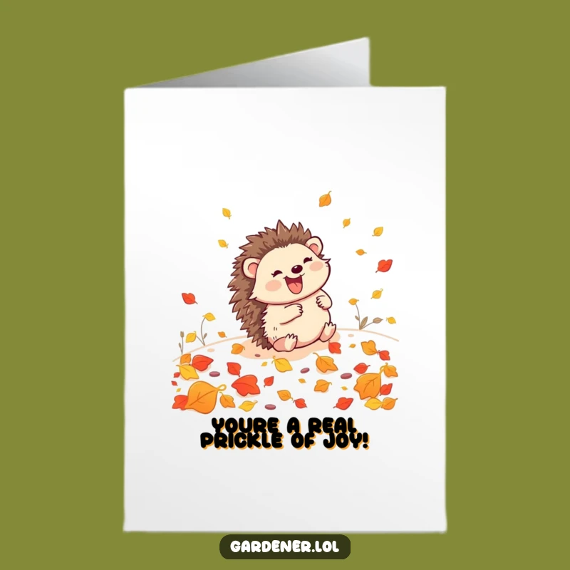 Free Printable Hedgehog Gardener Congratulations Card - Fun Downloadable DIY Gift