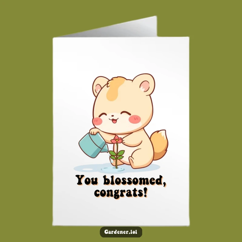 Free Printable Blooming Success Card - Heartwarming DIY Downloadable Gift for Achievements