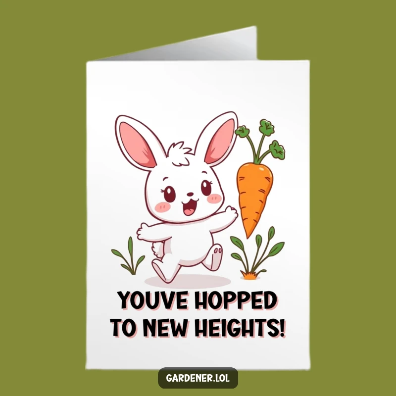 Free Printable Congratulations Card Kawaii Bunny Carrot Chaos - Funny Downloadable!
