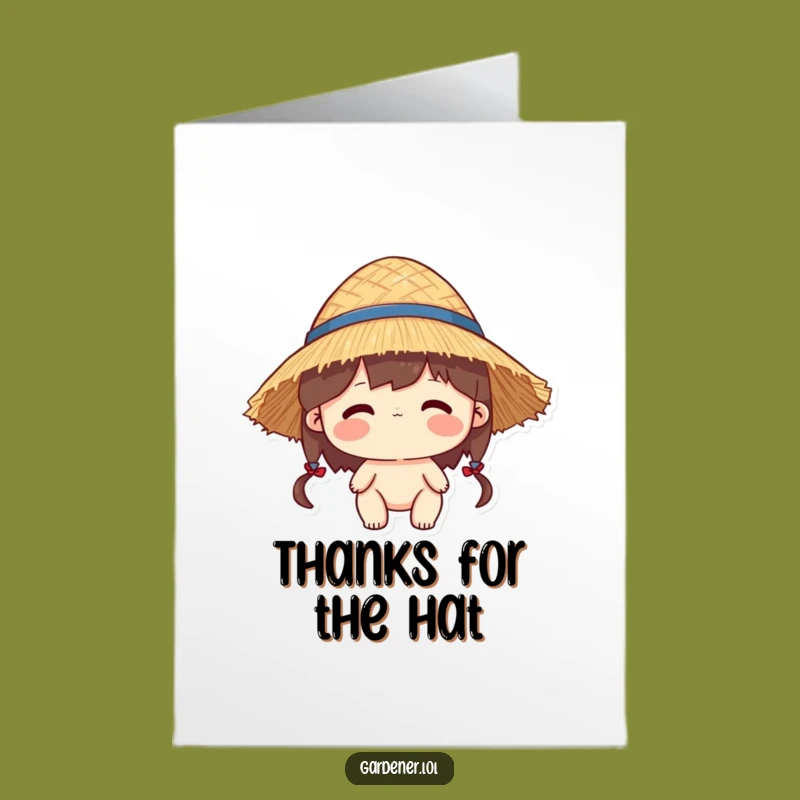 Free Printable Thank You Card: Big Hat Thanks - Downloadable