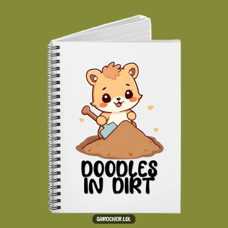 Funny Dirt Shoveling Animal Notebook: Jot Down Ideas with Earthy Humor
