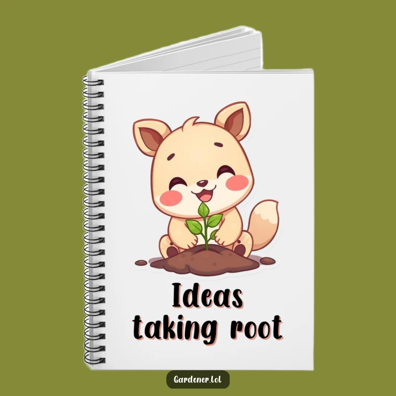 Funny Happy Animal Planting Notebook, Journal For Gardeners