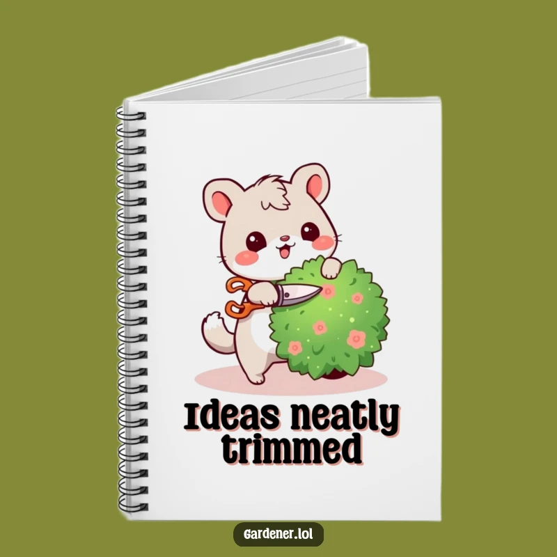 Funny Garden Planner Notebook: Cute Animal Shears Diary for Ideas