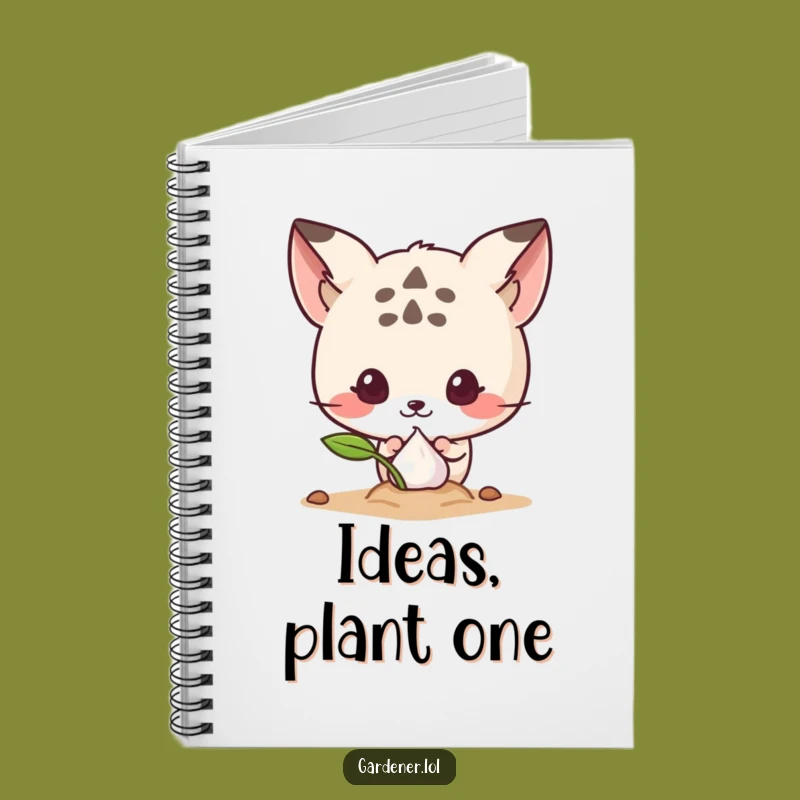Funny Sprouting Seed Peek Notebook: Cute Animal's Ideas Bloom, A Hilarious Funny Gift for Writers