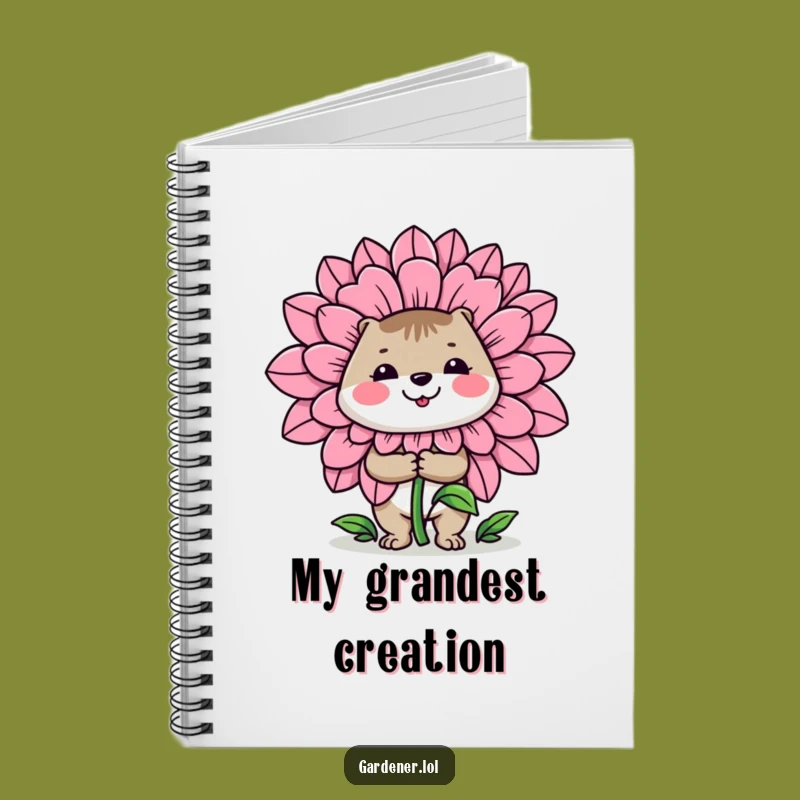 Funny Gardener Flower Notebook: Cheerful Bloom Journal, Gift