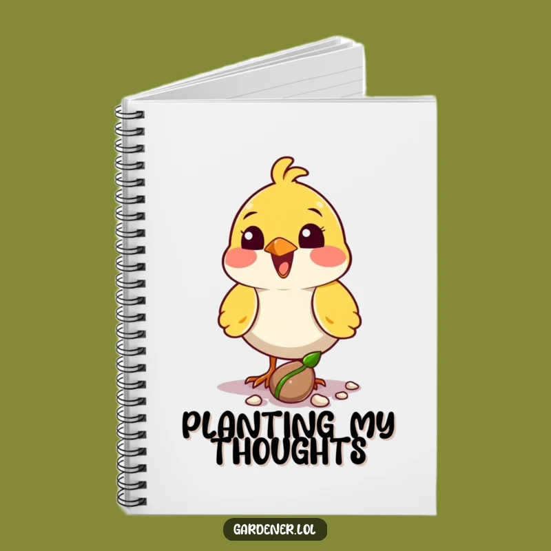 Funny Bird Planter Notebook: Growth Journal, Hopeful Plans