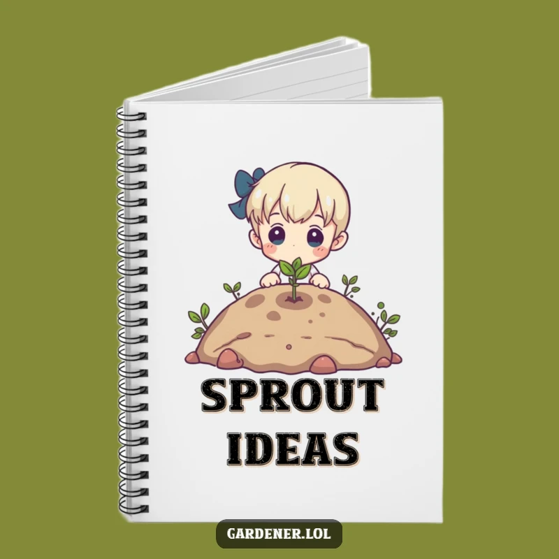 Funny Sprout Notebook: Admiring Gardener, Hopeful Journal Funny Gift
