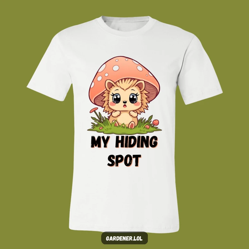 Funny Hedgehog T-Shirt: Surprised Woodland Creature, Adorable Graphic Tee