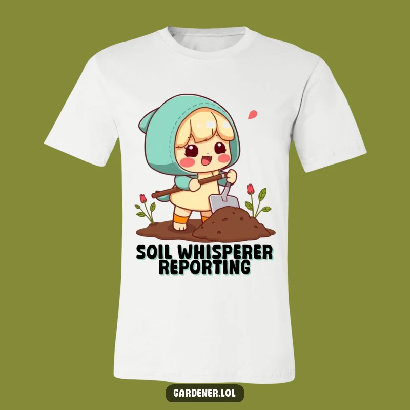 Funny Gardener's Delight Tee: Happy Sigh & Soil Scoop - Perfect Gift