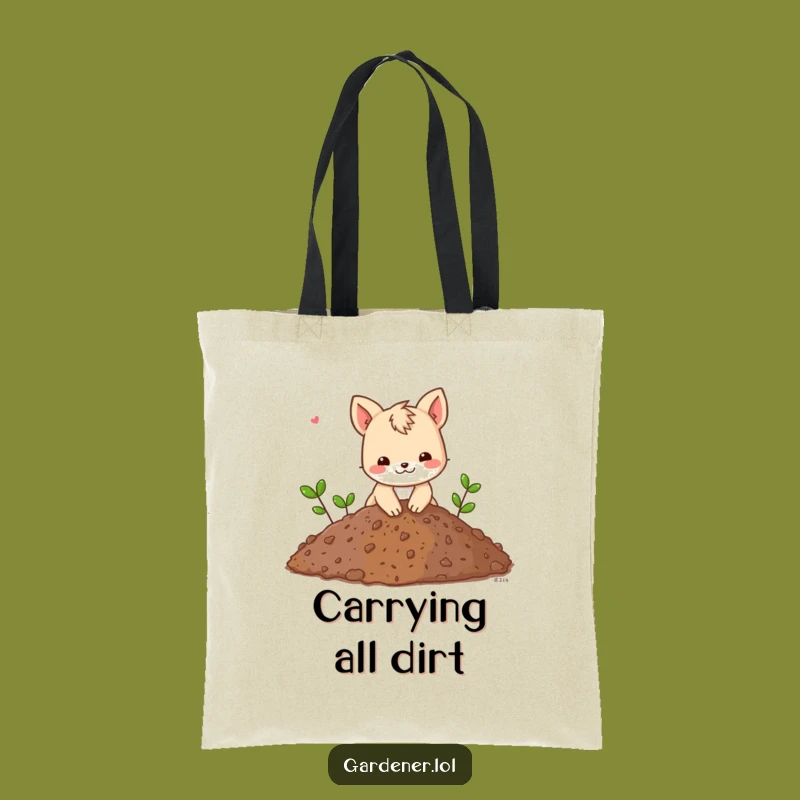 Funny Animal Digging Tote: Carry Your Tools with Playful Spirit, Great Gift