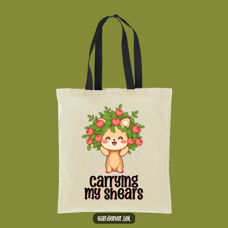 Funny Pruning Animal Tote: Cheerful Gardener Bag Gift