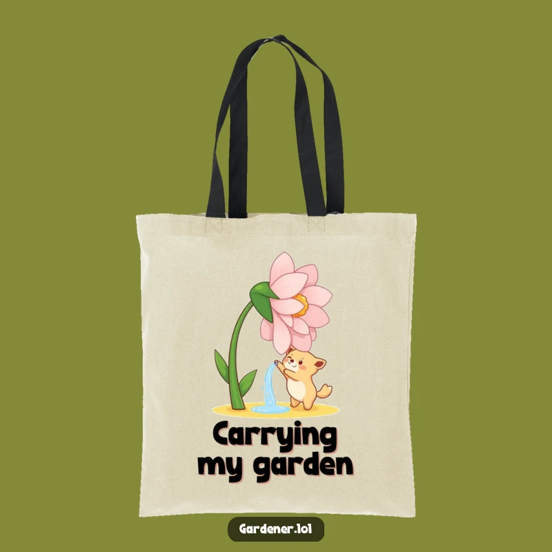 Funny Watering Animal Tote Bag: Carry Your Garden Essentials with Joy